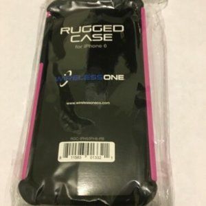 For iPhone 6 Rugged Protective Phone Case WirelessOne Black A…